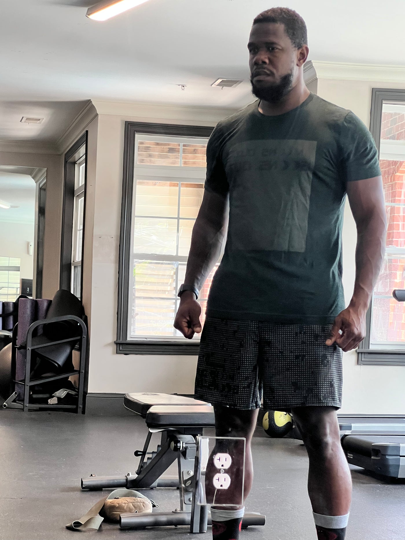 Moons Out Goons Out WOD Shorts — IronSquared shorts, worn in the gym