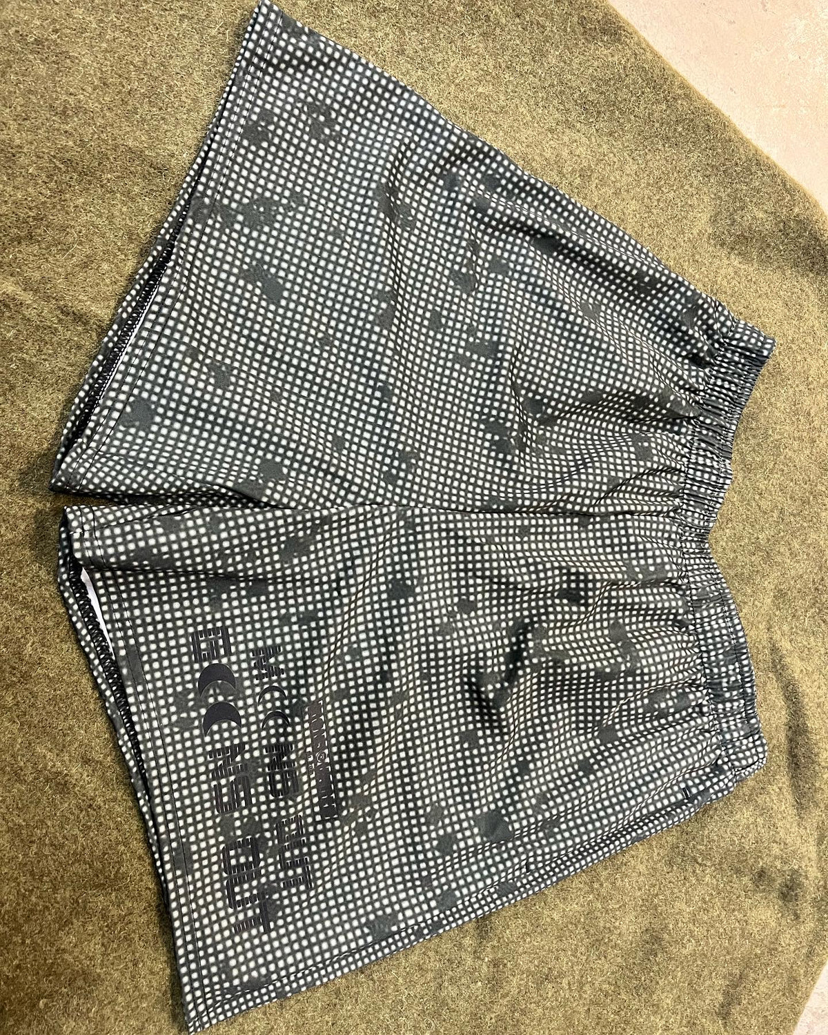 Moons Out Goons Out WOD Shorts — IronSquared shorts, detail view