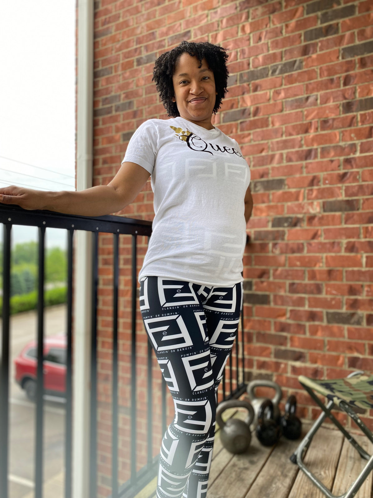 Pumpin' or Dumpin' 3.0 Leggings — IronSquared women's leggings, fabric detail