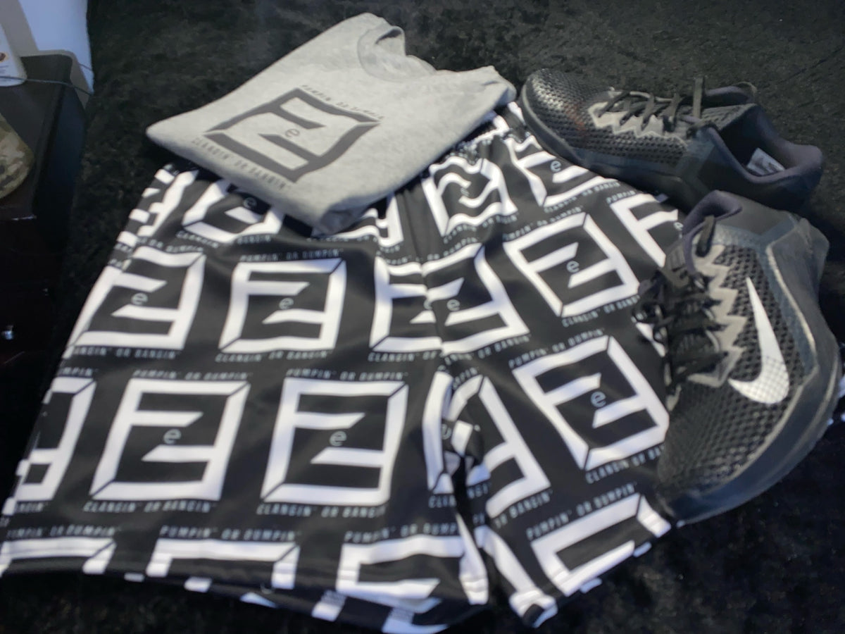 Pumpin' or Dumpin' 3.0 Workout Shorts — IronSquared shorts, lifestyle shot