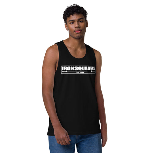 IronSquared White Logo tank top