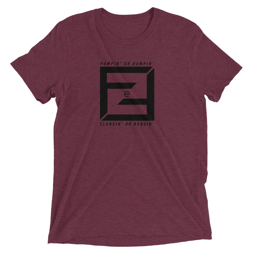 Pumpin' or Dumpin' 3.0 T-Shirt — IronSquared t-shirt, close-up detail