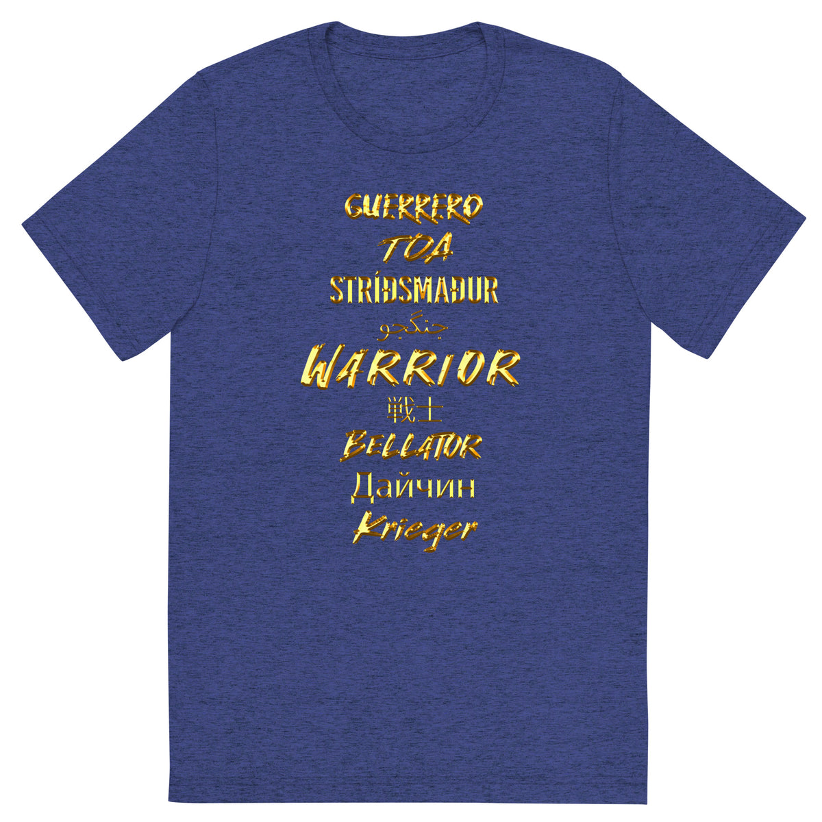 Warrior Gold T-shirt — IronSquared t-shirt, alternate angle