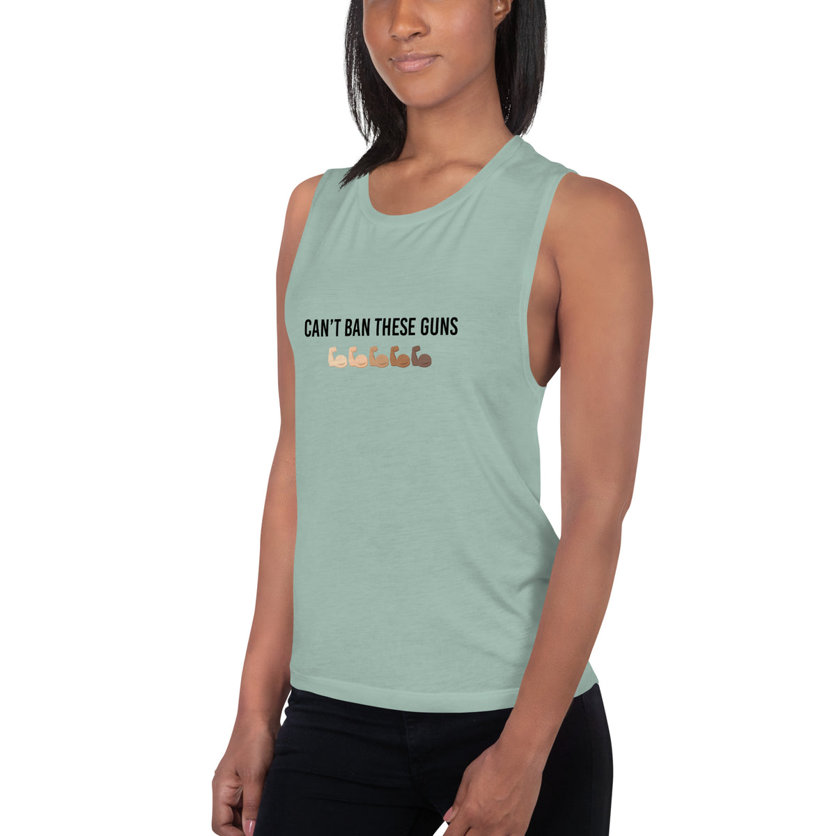 Can't Ban These Guns Muscle Tank — IronSquared tank top, view 14