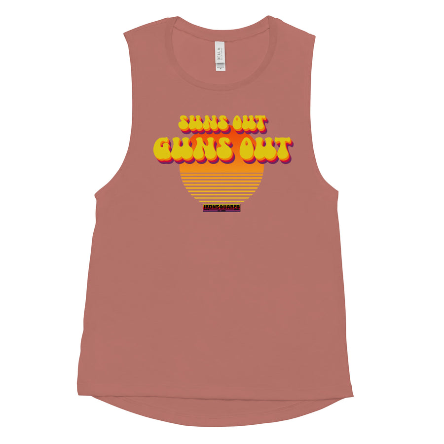 Ladies’ SoGo 2.0 Muscle Tank — IronSquared women's tank top, front view