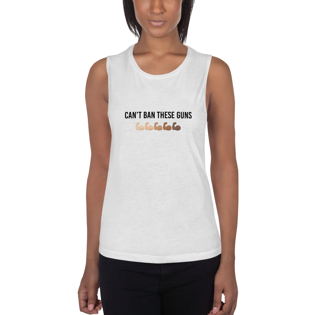 Can't Ban These Guns Muscle Tank — IronSquared tank top, view 16