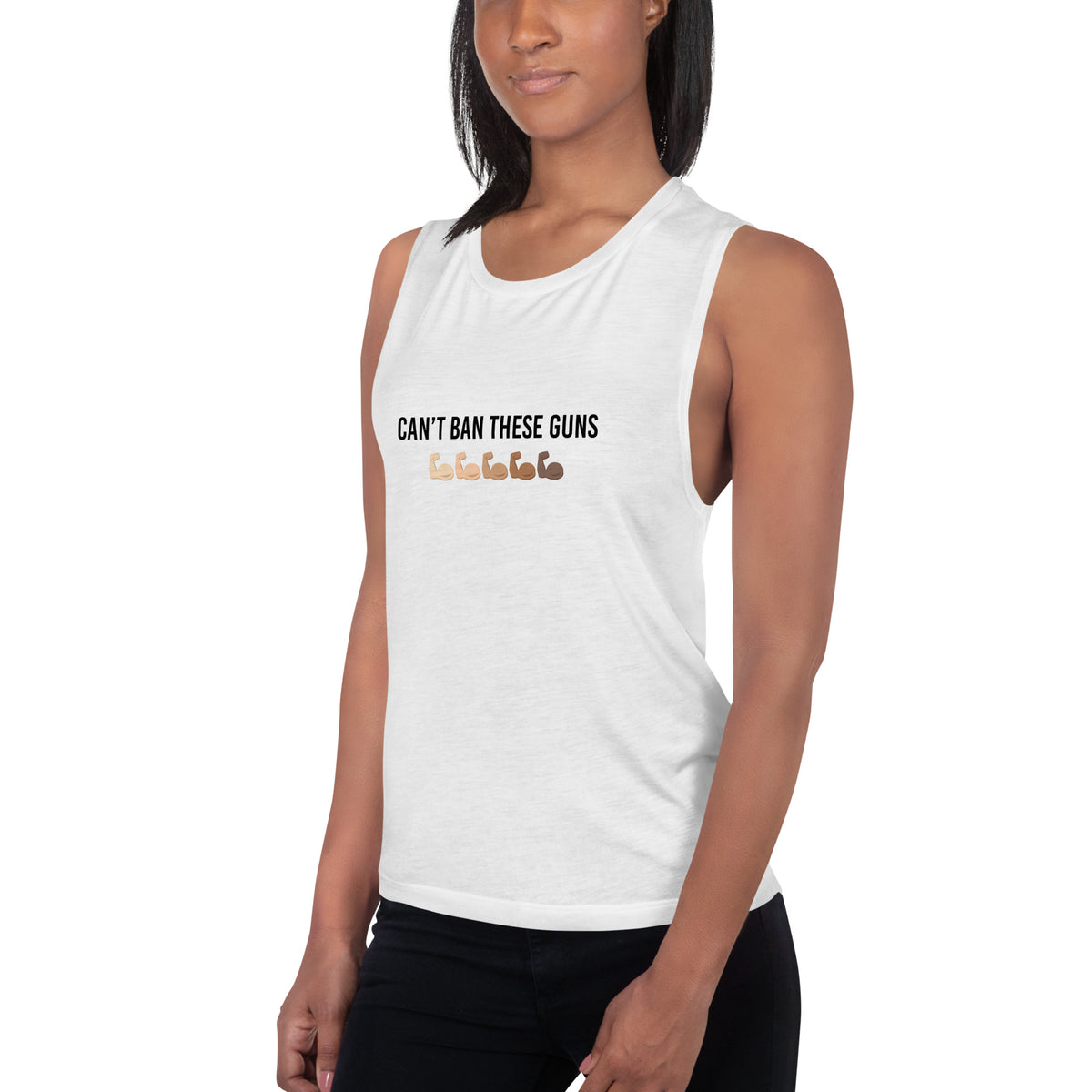 Can't Ban These Guns Muscle Tank — IronSquared tank top, view 17