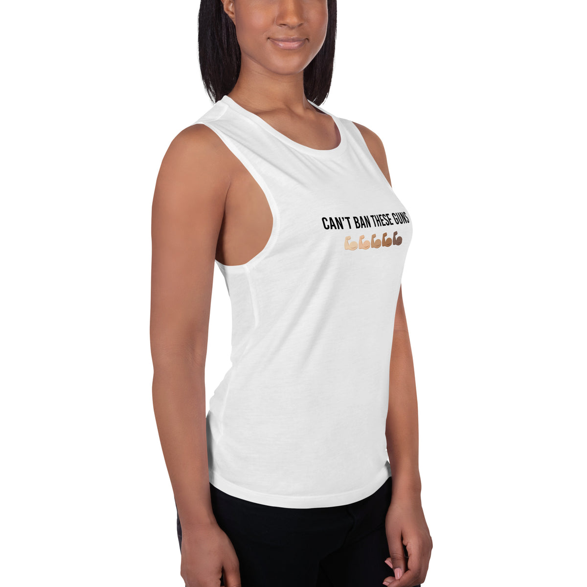 Can't Ban These Guns Muscle Tank — IronSquared tank top, view 18